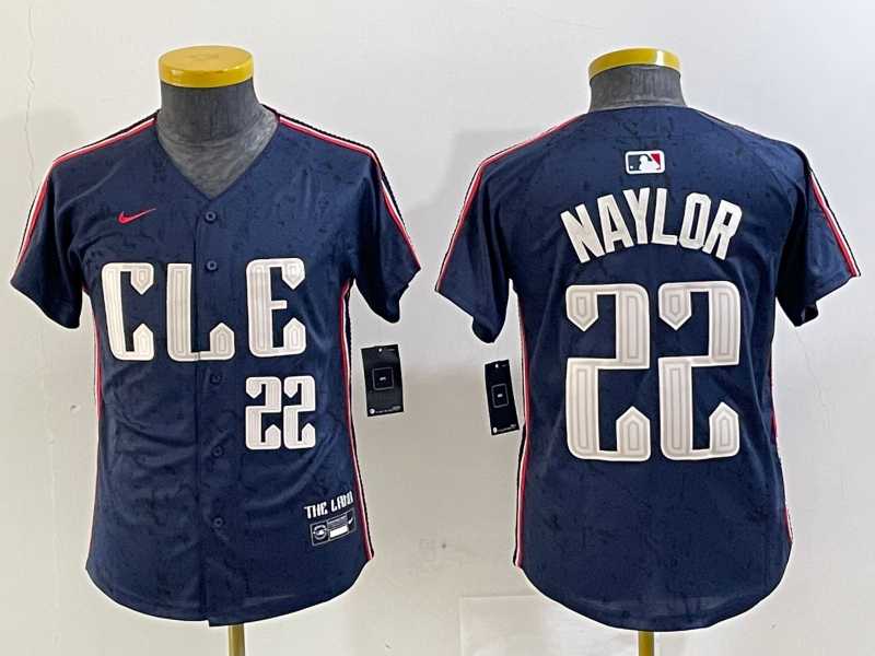 Youth Cleveland Guardians #22 Josh Naylor Number Navy 2024 City Connect Limited Stitched Jersey,We sell and wholesale Youth Cleveland Guardians #22 Josh Naylor Number Navy 2024 City Connect Limited Stitched Jersey on line form chian!
